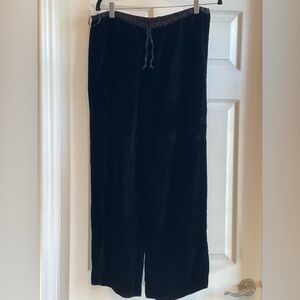J. Jill Black Velvet Pants